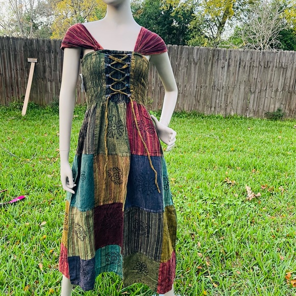 Beautiful patch skirt overall - Picture 2 of 7